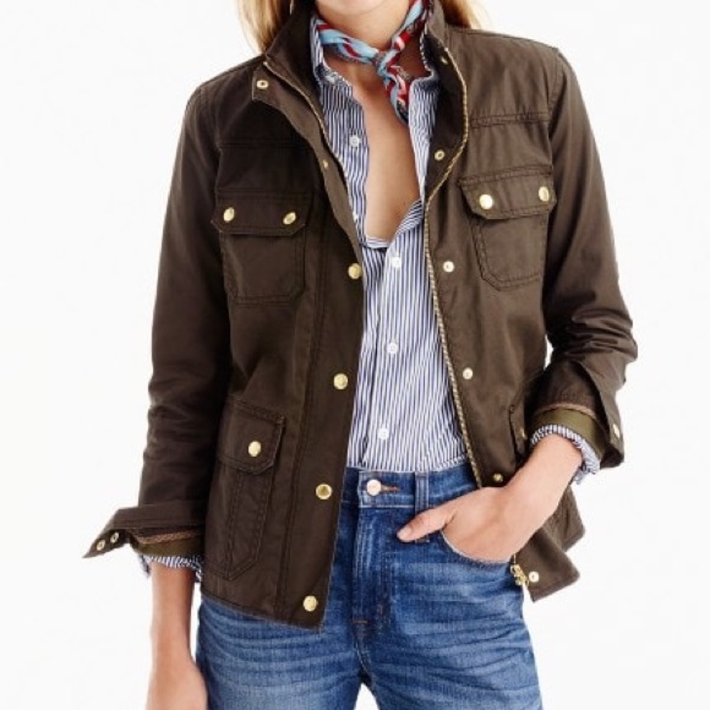 Size L Olive J.Crew Downtown Field Jacket